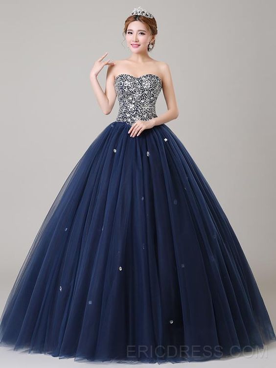 vestidos-xv-anos-color-azul-marino (10) - Ideas para mis 15