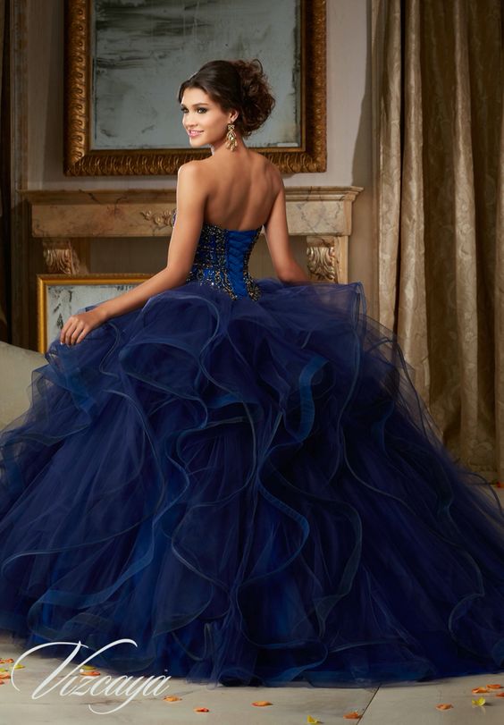 30-vestidos-xv-anos-azul-marino-super-elegantes (16) - Ideas para mis 15