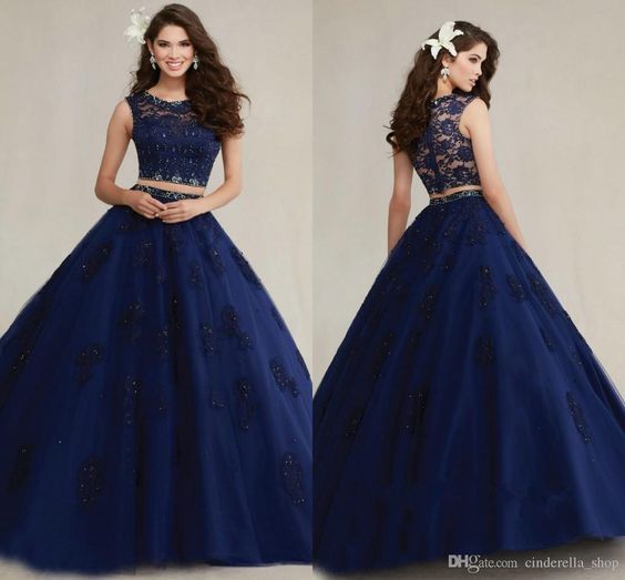 30 Vestidos Xv Anos Azul Marino Super Elegantes 17 Ideas Para