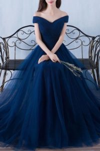 30 Vestidos de xv años azul marino ¡super elegantes!