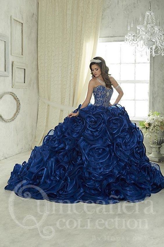 30-vestidos-xv-anos-azul-marino-super-elegantes (22) - Ideas para mis 15