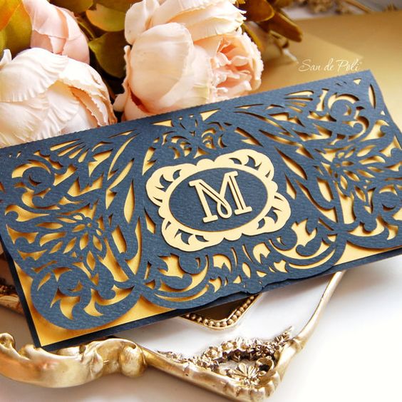 Varied designs of modern invitations for 15 years