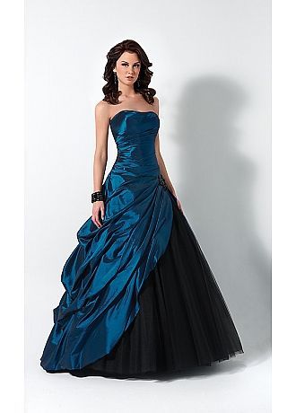 Diseños de vestidos para 15 color Azul Petróleo
