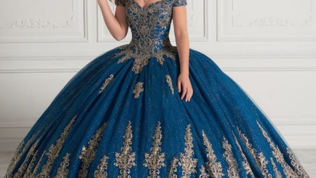 Vestidos para 15 color Azul Petróleo, estilo princesa, modernos, en dos  piezas y elegantes - Ideas para mis 15