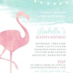 Invitaciones para quinceañera temática de flamingo
