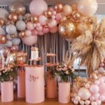 Como decorar la mesa del pastel con globos