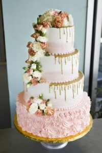 Diseños de pasteles de xv años color rosa