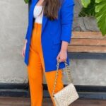 Looks formales color blocking