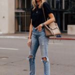Outfits casuales con jeans rotos