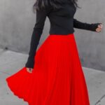 Faldas en color rojo