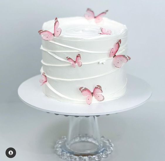 Diseños de pasteles con mariposas
