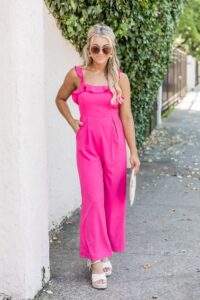 Jumpsuits de moda de color rosa