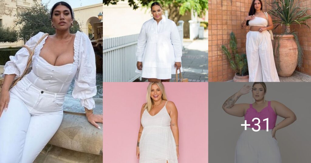 Outfits con blanco que puedes usar si eres una mujer con curvas
