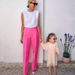 Outfits con pantalón de color rosa