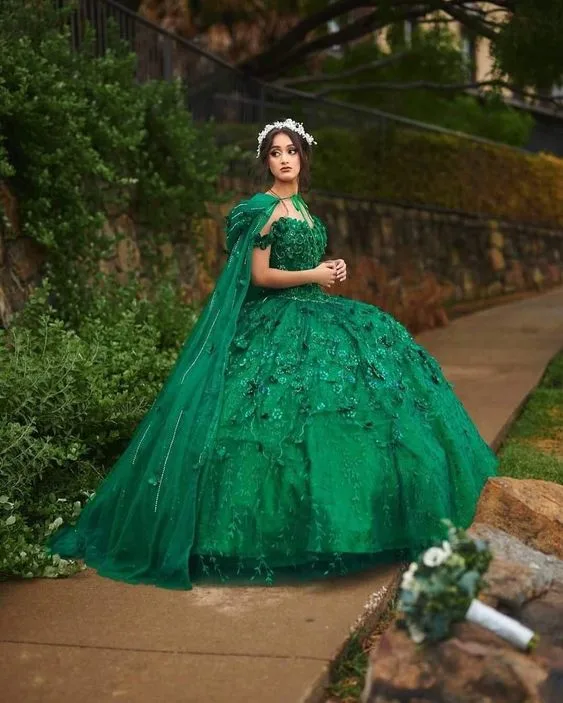 vestidos de xv verde jade